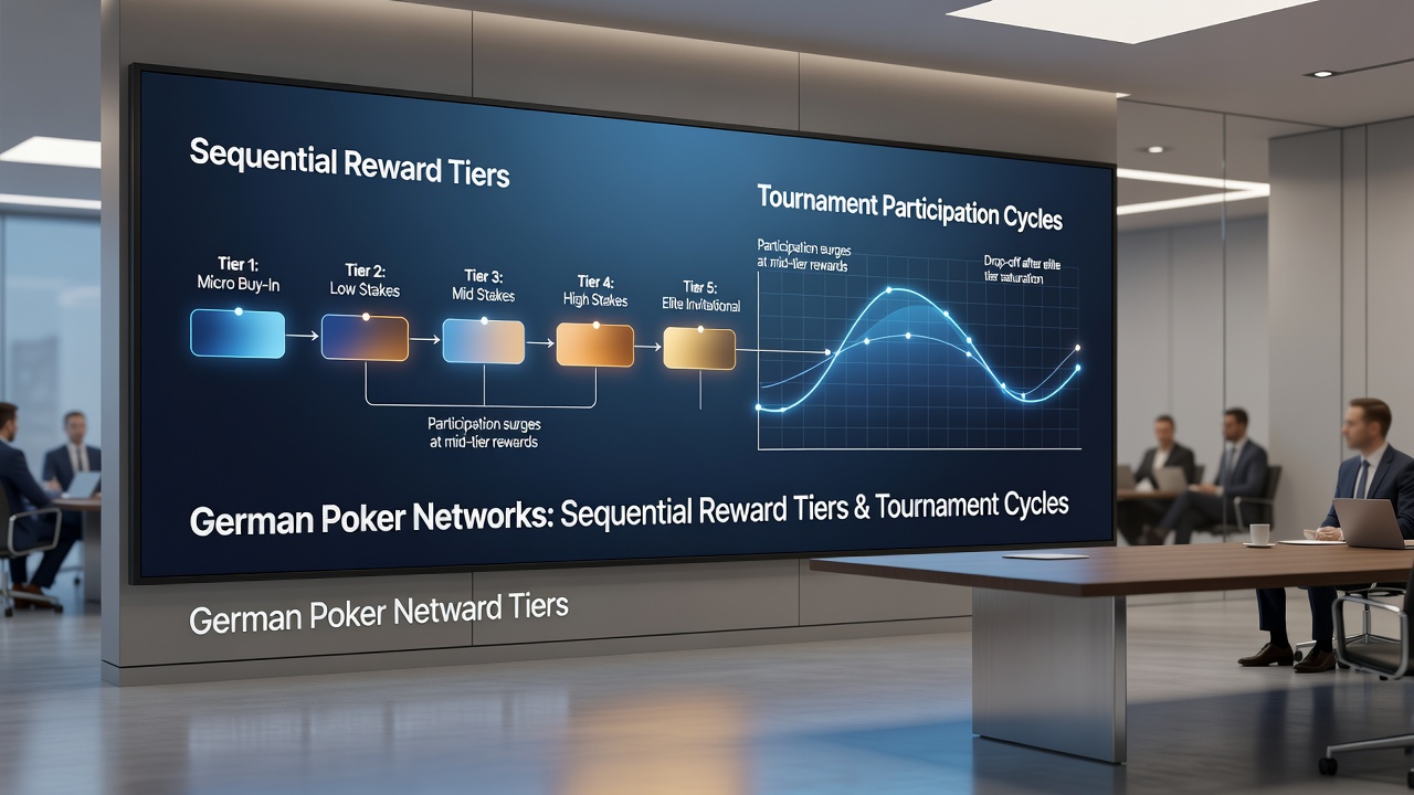 Analyse von Teilnahmezyklen und Belohnungsfortschritt in Poker-Turnieren