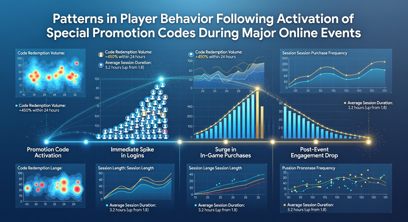 Diagramme zu Verhaltensmustern nach Code-Aktivierung in Online-Poker-Events
